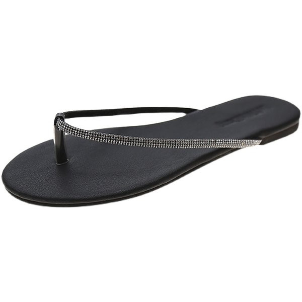 Jauns sieviešu flipu modelis ar plakanu zoli baltā un melnā krāsā