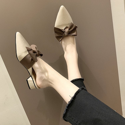 Jauns sieviešu čību modelis ar lentes smailo modeli