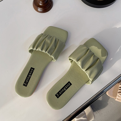 Sieviešu čības ar plakanu zoli no eko ādas četrās krāsās