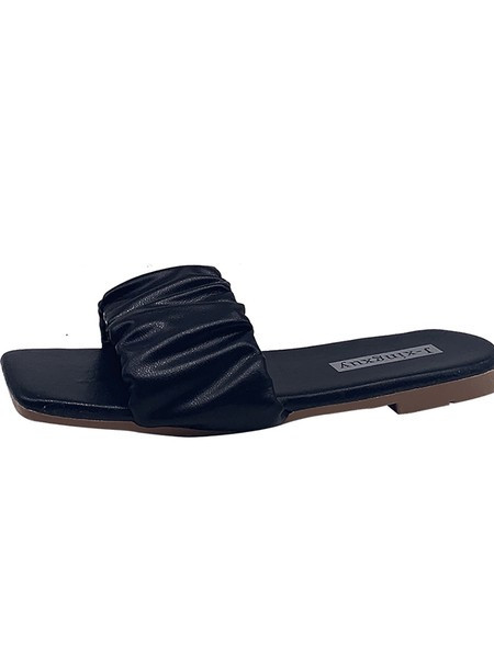 Sieviešu čības ar plakanu zoli no eko ādas četrās krāsās