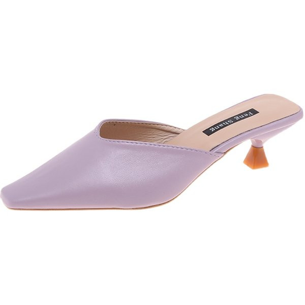 Model ascutit de papuci de dama cu toc in mai multe culori