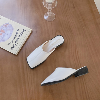 Papuci de damă din piele în patru culori