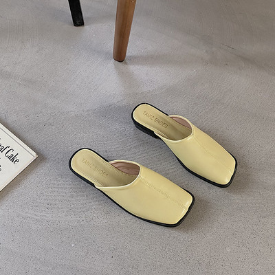 Papuci de damă din piele în patru culori