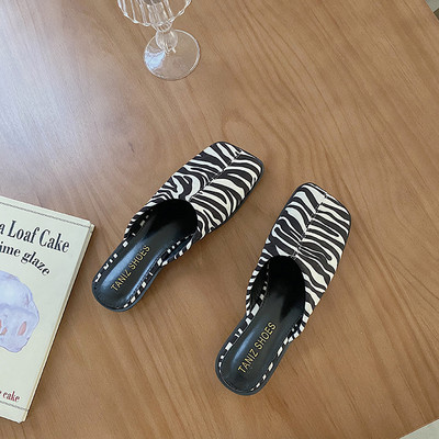 Papuci de damă din piele în patru culori