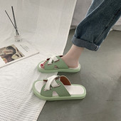 Ikdienas sieviešu čības ar plakanu zoli - vairākās krāsās