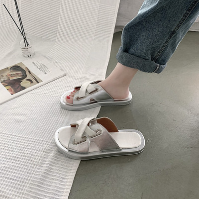 Ikdienas sieviešu čības ar plakanu zoli - vairākās krāsās