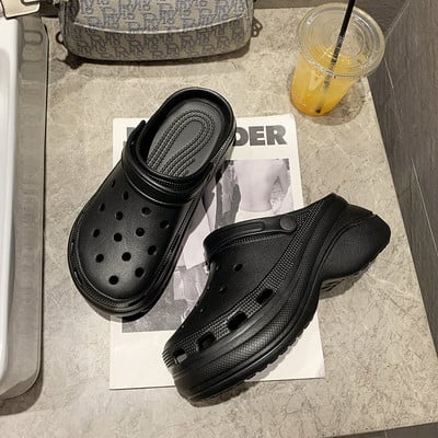 Papuci casual de cauciuc pentru femei tip crocs
