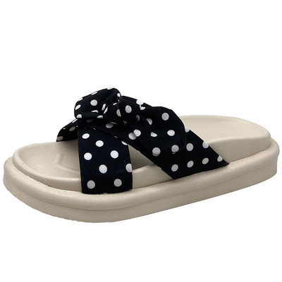 Sieviešu ikdienas čības ar punktu zolēm - divu krāsu