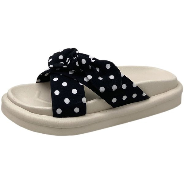 Sieviešu ikdienas čības ar punktu zolēm - divu krāsu