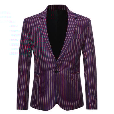 Jachetă bărbătească stilată în dungi model