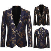 Jachetă topică pentru bărbați cu model și mâneci lungi