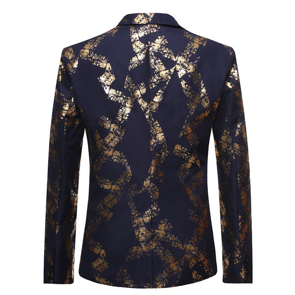 Jachetă topică pentru bărbați cu model și mâneci lungi