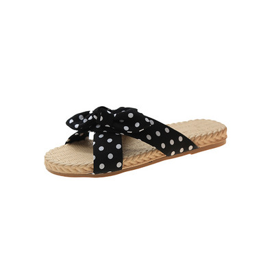 Sieviešu ikdienas auduma čības ar lentīti