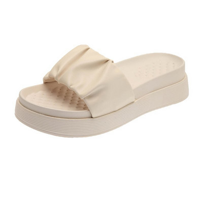 Jauns sieviešu ādas čību modelis ar plakanu zoli - divu krāsu