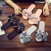 Sieviešu ikdienas čības ar lenti un plakanu zoli trīs krāsās