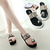 Naiste sussid 4 cm talla ja kaunistuskividega