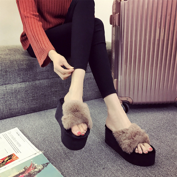 Sieviešu čības ar dūnu un 6 cm zoli