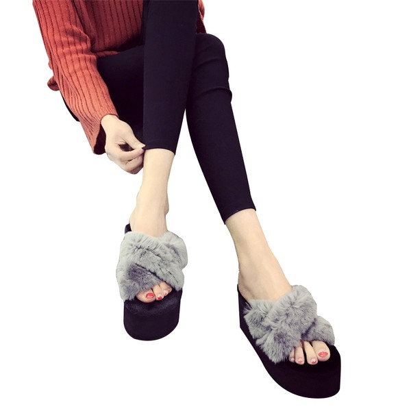 Sieviešu čības ar dūnu un 6 cm zoli