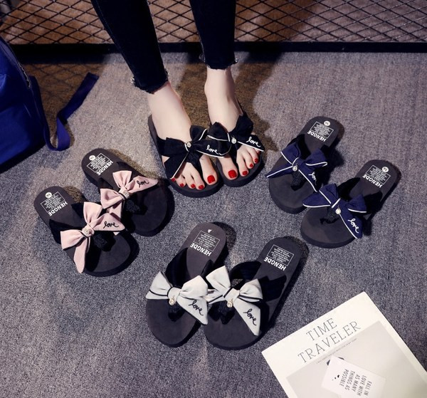 Modernas sieviešu čības ar lenti un platformu četrās krāsās