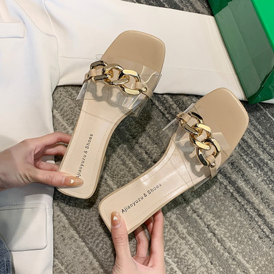 Sieviešu čības ar kvadrātveida 5,5 cm papēdi trīs krāsās