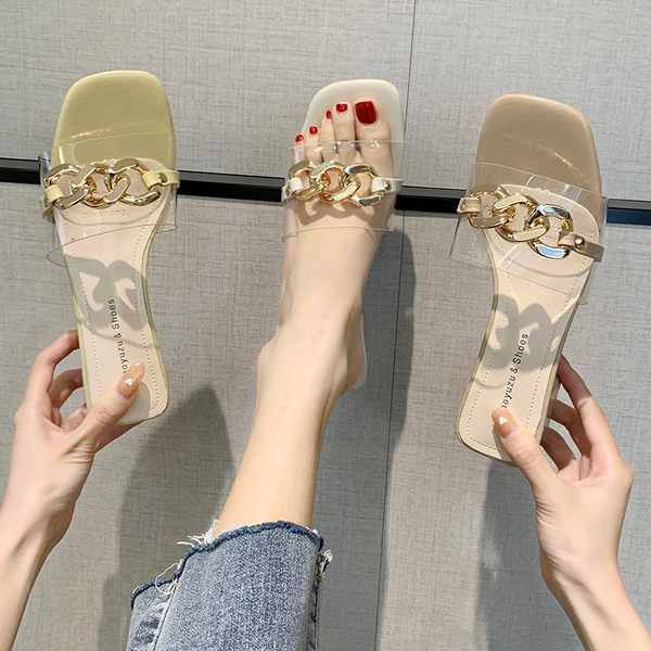 Sieviešu čības ar kvadrātveida 5,5 cm papēdi trīs krāsās