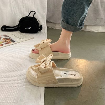 Γυναικείες παντόφλες με κορδέλα - σε τρία χρώματα