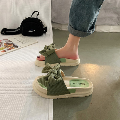 Γυναικείες παντόφλες με κορδέλα - σε τρία χρώματα