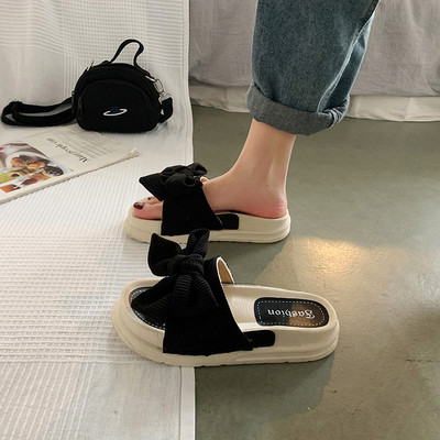 Γυναικείες παντόφλες με κορδέλα - σε τρία χρώματα