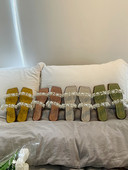 Model nou de papuci de dama cu perle in patru culori