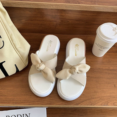 Jauns sieviešu čību modelis ar lentīti trīs krāsās