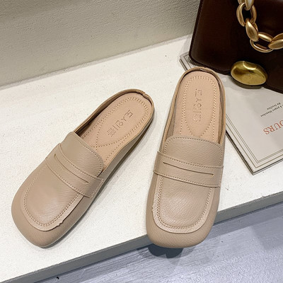 Mākslīgās ādas čības ar plakanu zoli