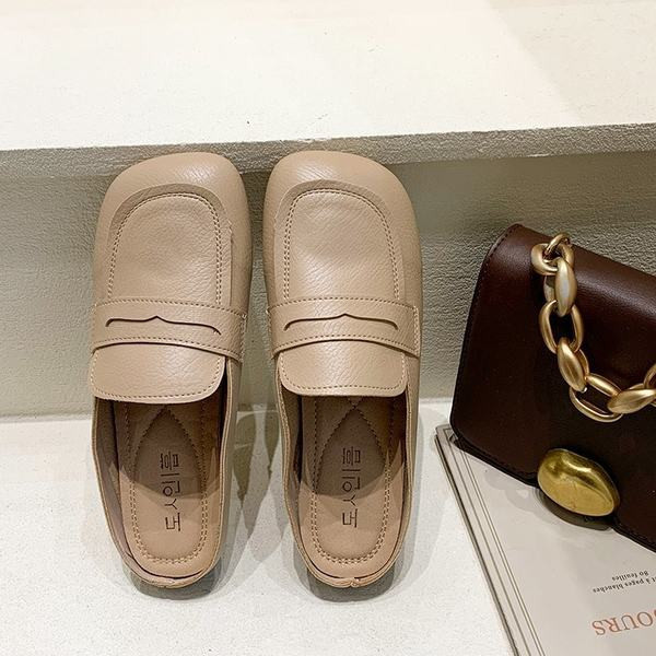 Mākslīgās ādas čības ar plakanu zoli