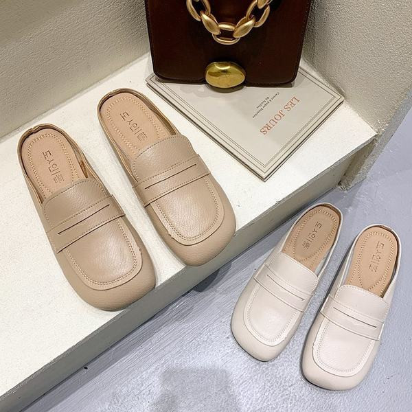 Mākslīgās ādas čības ar plakanu zoli