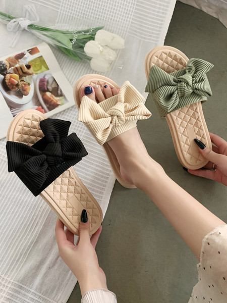 Papuci casual dama cu talpa plata si panglica - in mai multe culori