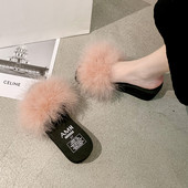 Sieviešu čības ar dūnu rotājumu