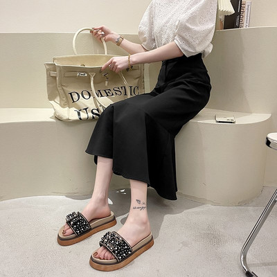 Novi model ženskih papuča sa kamenčićima i perlama u dvije boje