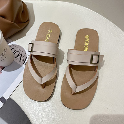 Papuci casual de dama din imitatie de piele in patru culori