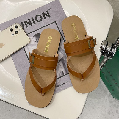 Papuci casual de dama din imitatie de piele in patru culori