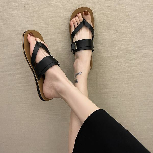 Papuci casual de dama din imitatie de piele in patru culori