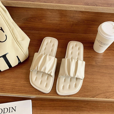 Papuci casual dama din imitatie de piele in mai multe culori