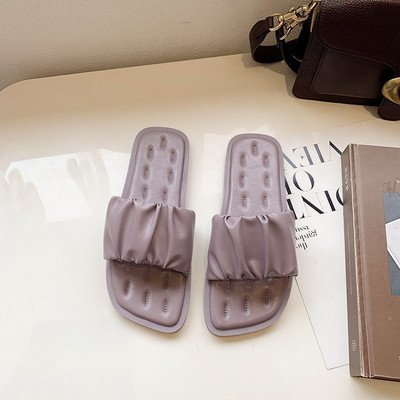 Papuci casual dama din imitatie de piele in mai multe culori