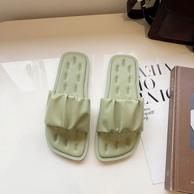 Papuci casual dama din imitatie de piele in mai multe culori