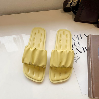 Papuci casual dama din imitatie de piele in mai multe culori