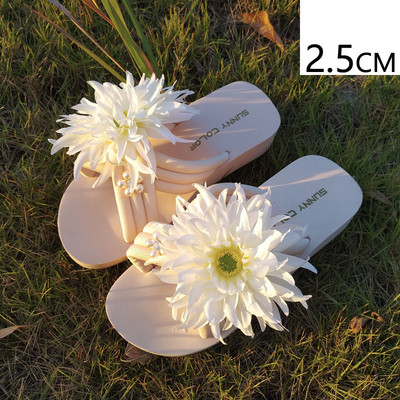 Sieviešu čības ar 3D ziedu vairākās krāsās