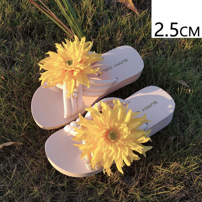 Sieviešu čības ar 3D ziedu vairākās krāsās