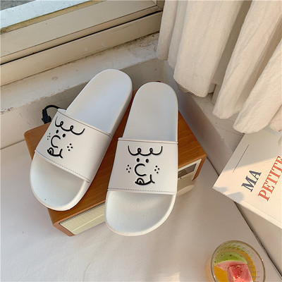 Νέο μοντέλο γυναικείες παντόφλες σιλικόνης με επίπεδη σόλα