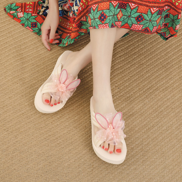 Papuci casual dama cu tul si elemente 3D