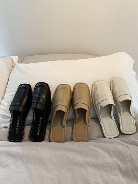 Model nou de papuci de dama inchisi din piele ecologica in trei culori