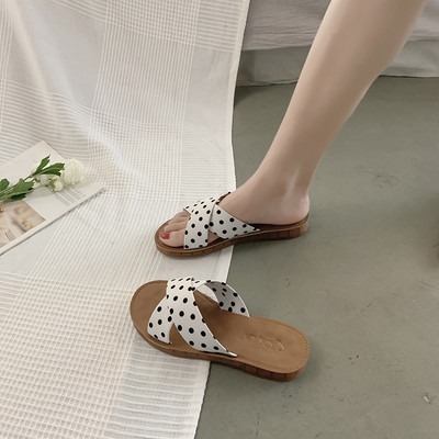 Papuci casual dama cu bretele incrucisate