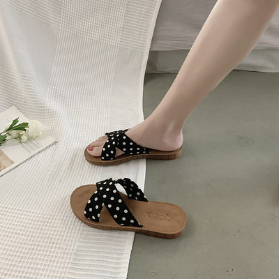 Papuci casual dama cu bretele incrucisate